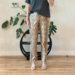Lovers + Friends Snake-Embossed Faux Leather Pants